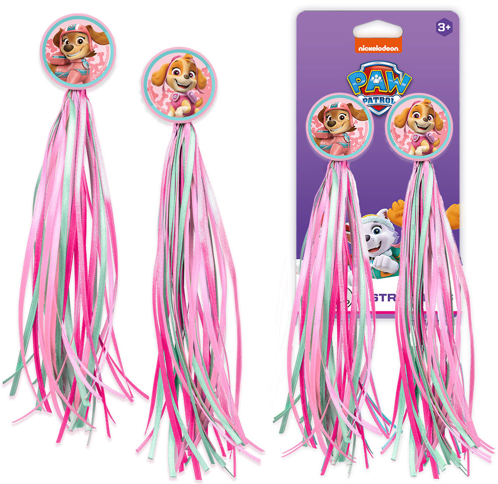 

Frędzle Wstążki na kierownicę Rowerka Psi Patrol