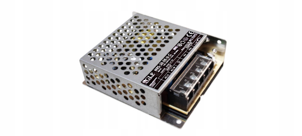 Zasilacz do Led Glp 24V/1.5A/36W z osłoną bloku zacisków MRS-35-24-U-C