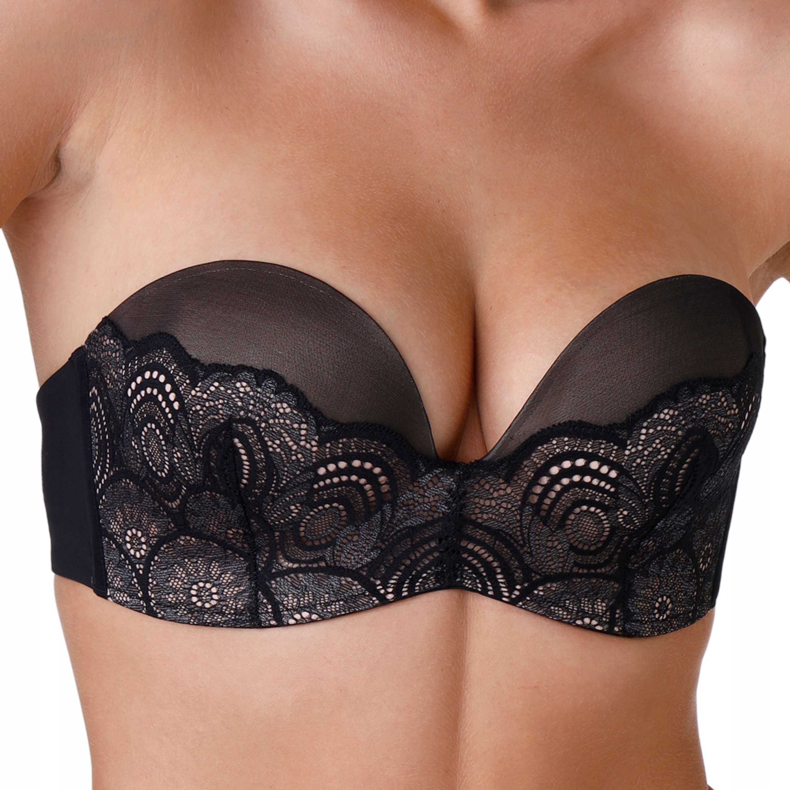 Bezramínková podprsenka bardotka Wonderbra Ultimate Strapless 70I