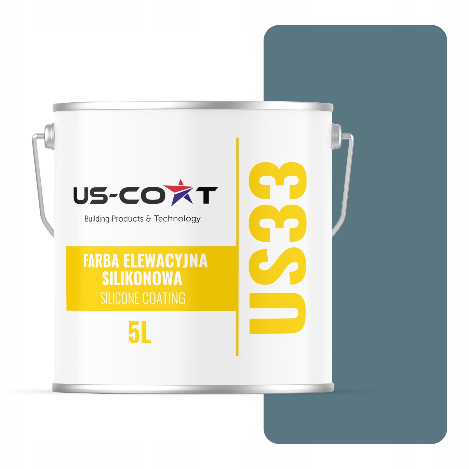 Fasádna Silikónová Fasádna Farba Modrá F136 Uv 5L Výrobca