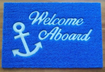 WYCIERACZKA WELCOME ABOARD 60X90CM