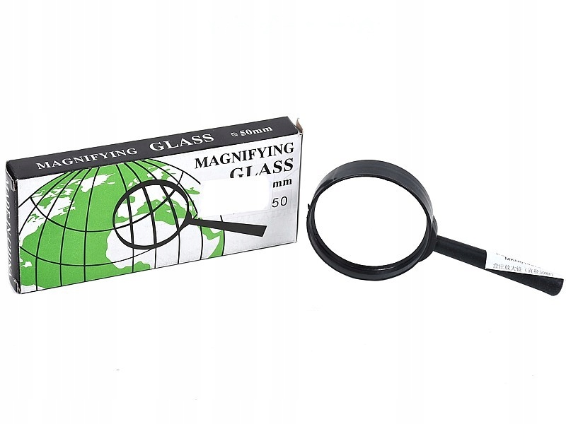 Lupa szkło powiększające śred.5cm,