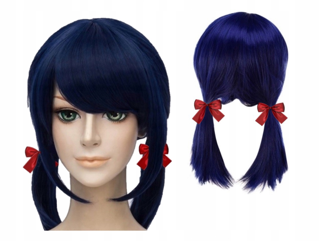 

Peruka Biedronka Włosy Marinette Strój Przebranie