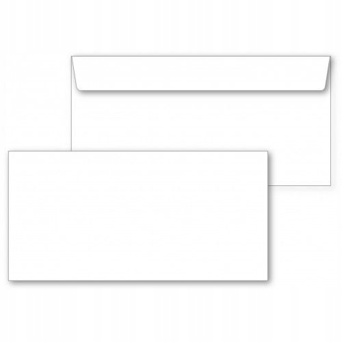

Koperta DL biała Hk z paskiem 110x220mm 50szt.