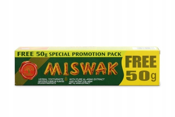 

Ziołowa Pasta do Zębów Meswak 170g Dabur