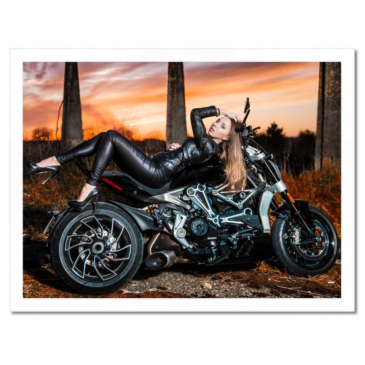 Plakáty v rámu 40x30 Ducati motorka Motocykl