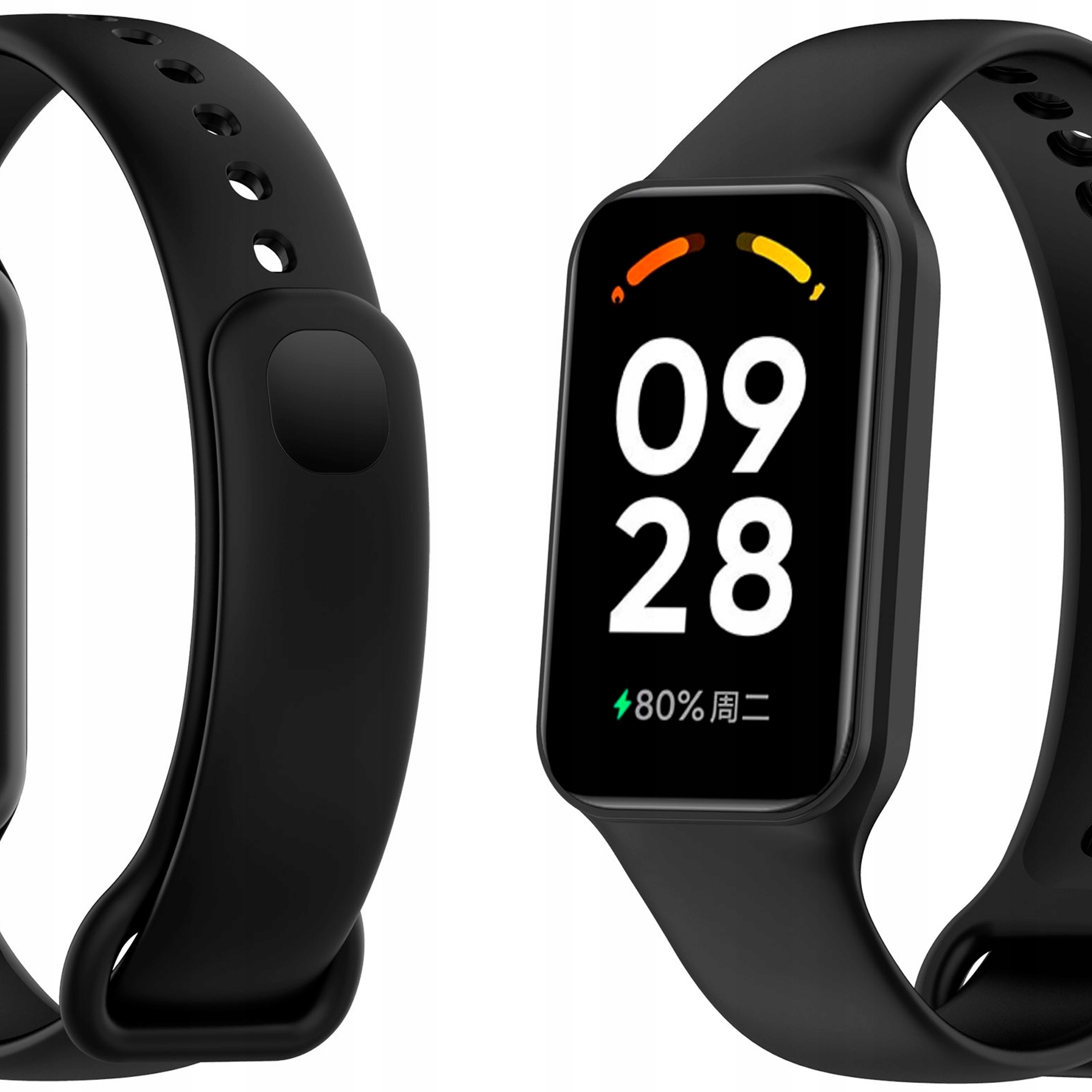 Pásik pre Xiaomi Mi Band 8 Active Ticco silikónová čierna spona Zámok
