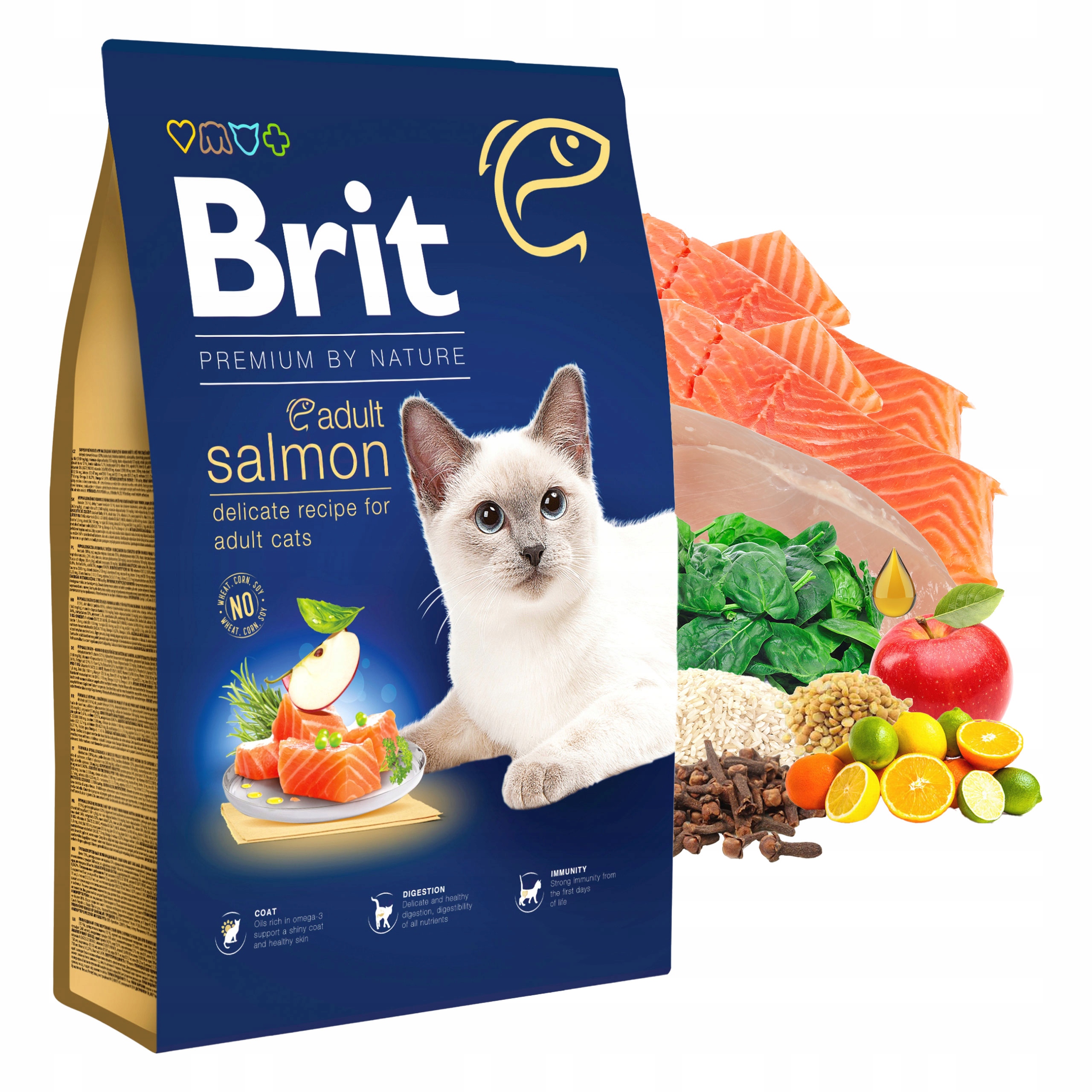 Levně Premium by Nature Cat. Sterilized Salmon, 8 kg