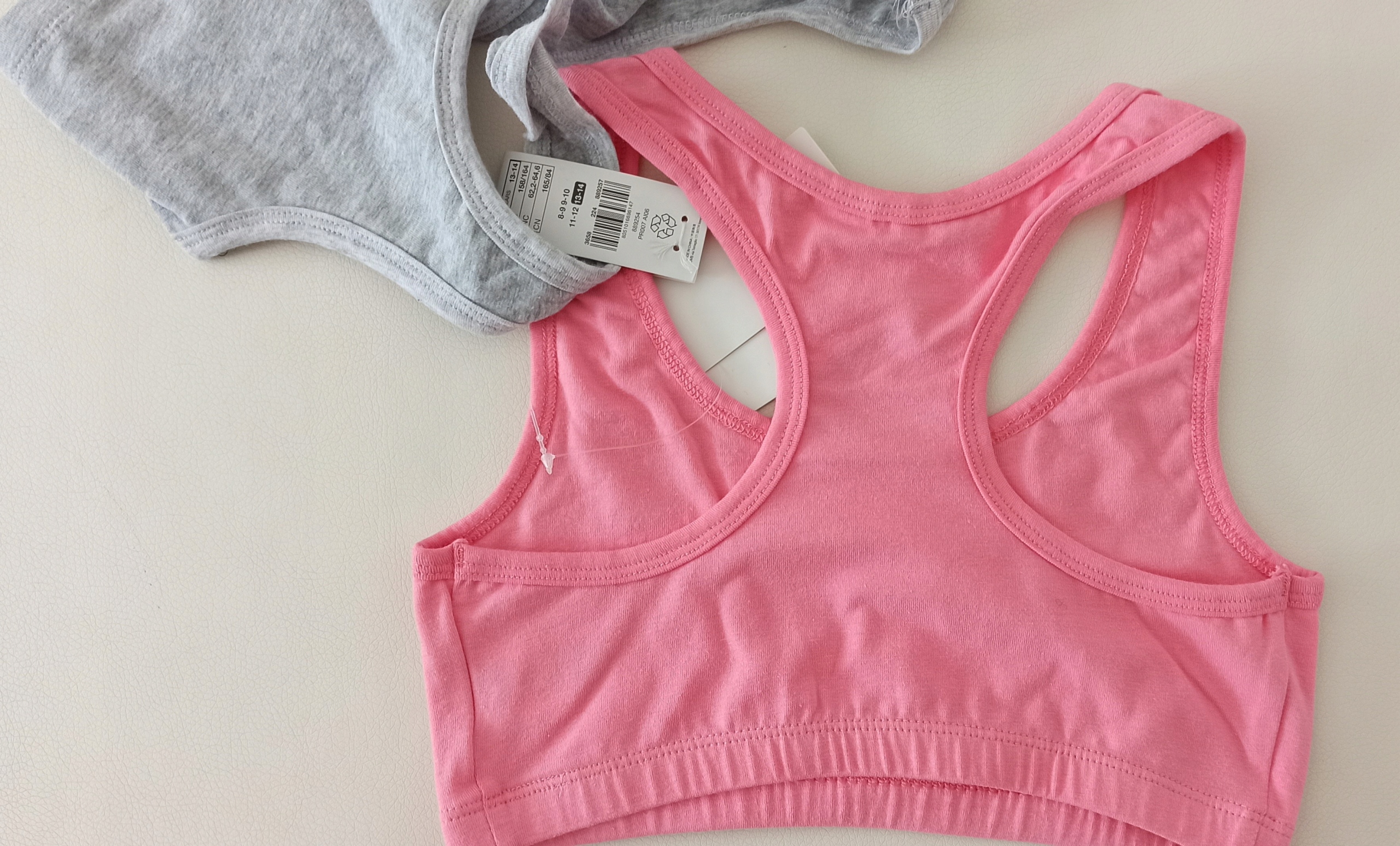 OUTLET DZIĘWCZĘCY BIUSTONOSZ TOP 2-PAK 146/152 Rozmiar inny