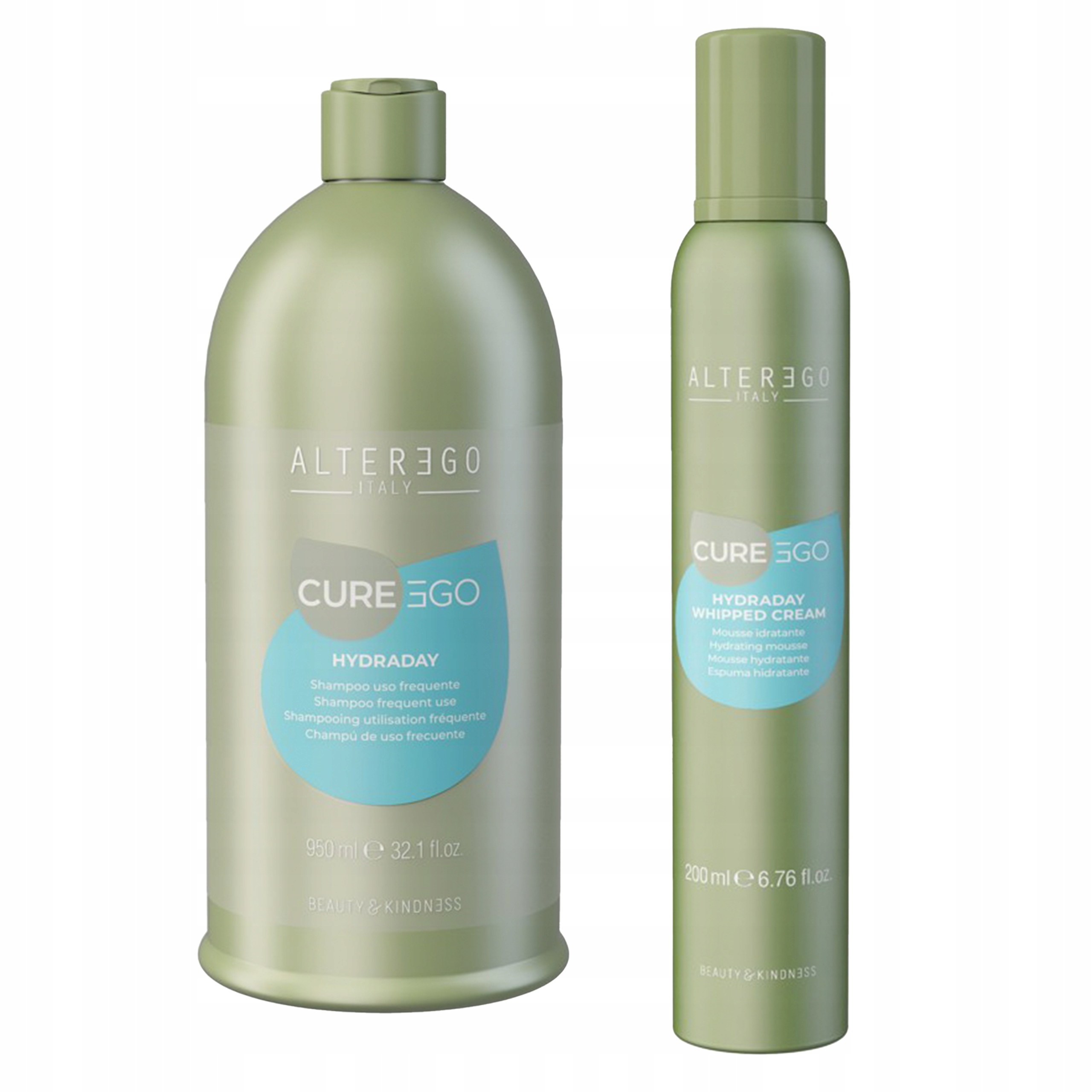 Alter Ego Cureego Hydraday Šampon 950 ml Pěna 200 Ml