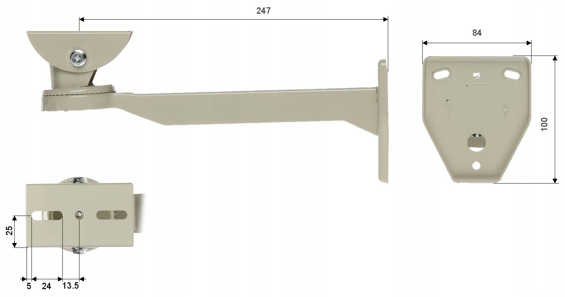 UCHWYT WSPORNIK DO OBUDOWY KAMERY ZEWNĘTRZNEJ CCTV Kod producenta 5902887021701