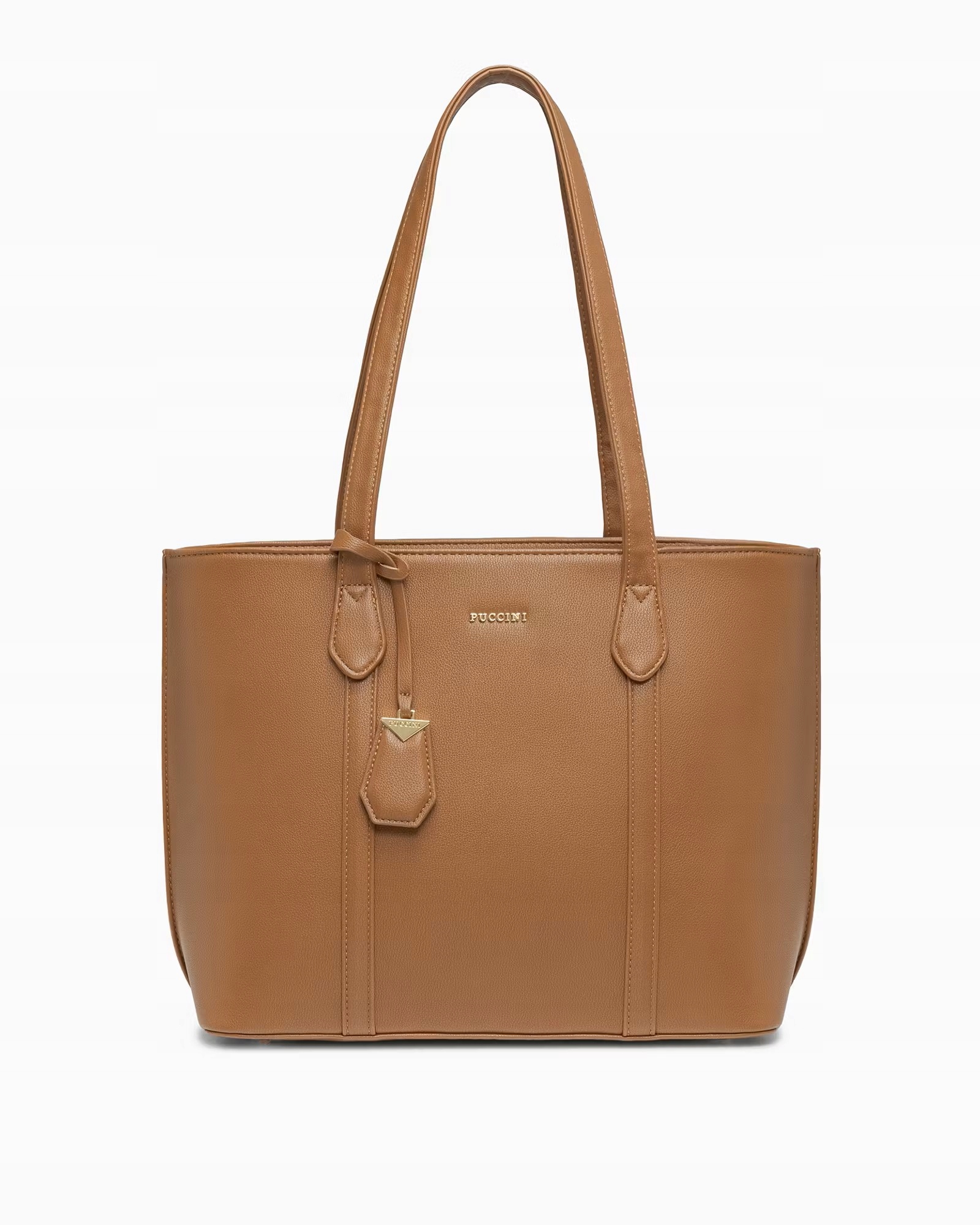 Elegantní dámská shopperka Puccini BML040D-2 velká A4 hnědá přes rameno