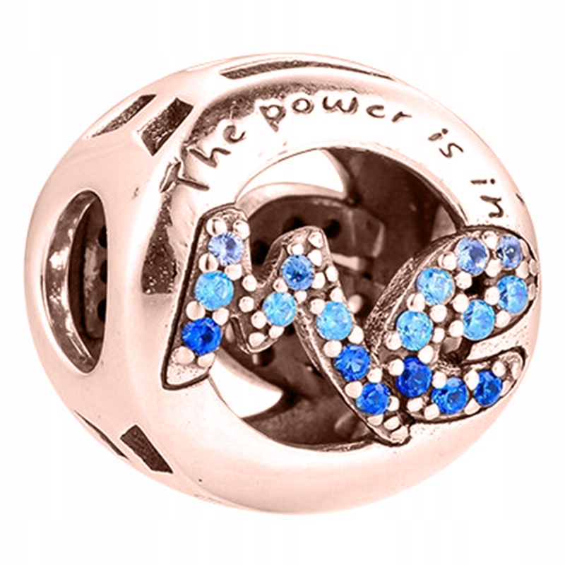 Přívěsek We & Me Nápis růžové zlato stříbro 925