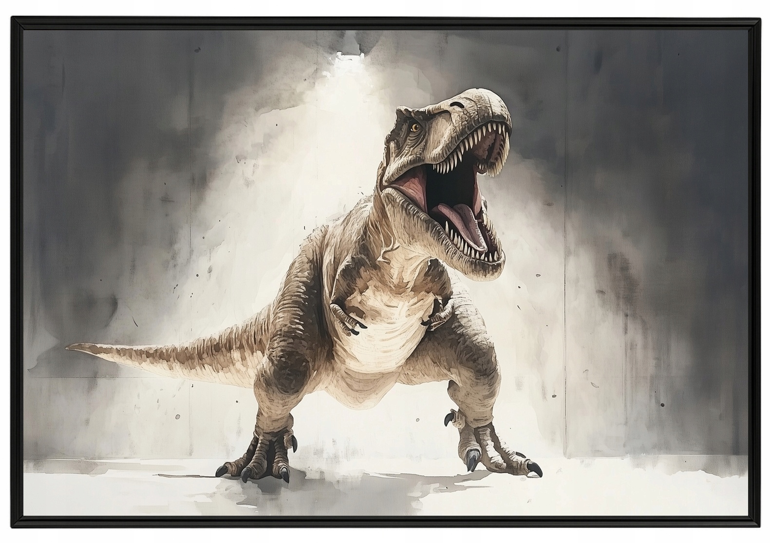 Plakát Rámeček Dinosaurus T-rex Tyranosaurus Prehistorický 60x40