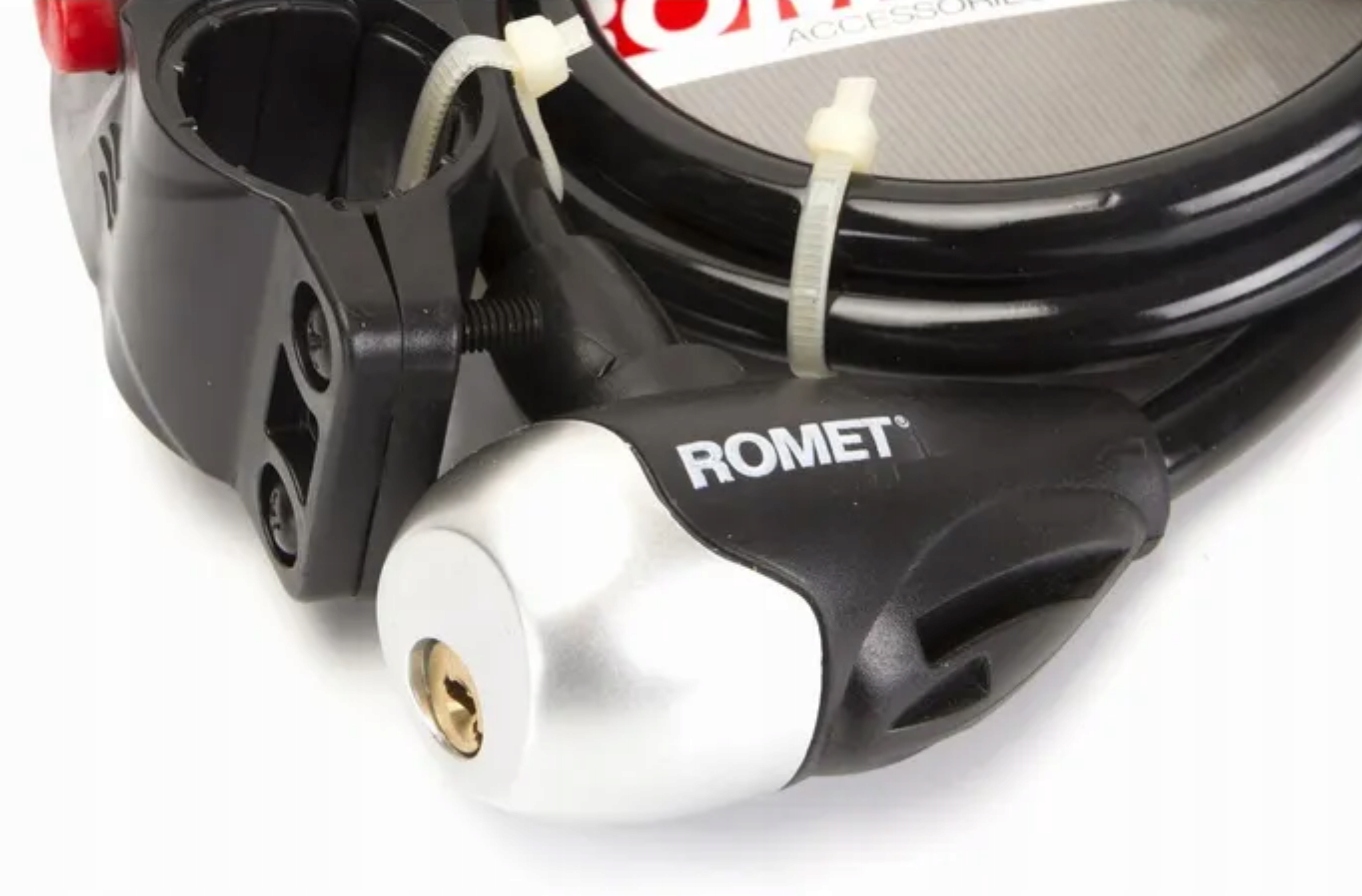 ZAPIĘCIE DO ROWERU BLOKADA ROWEROWA LINKA MOCNA ROMET KLUCZ 100CM Marka Romet