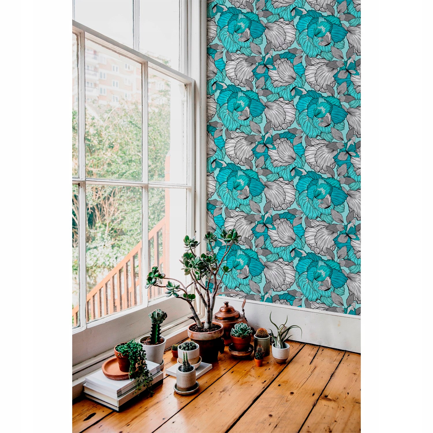 

Fototapeta flizelinowa Kwiaty doodle 250x104 +klej