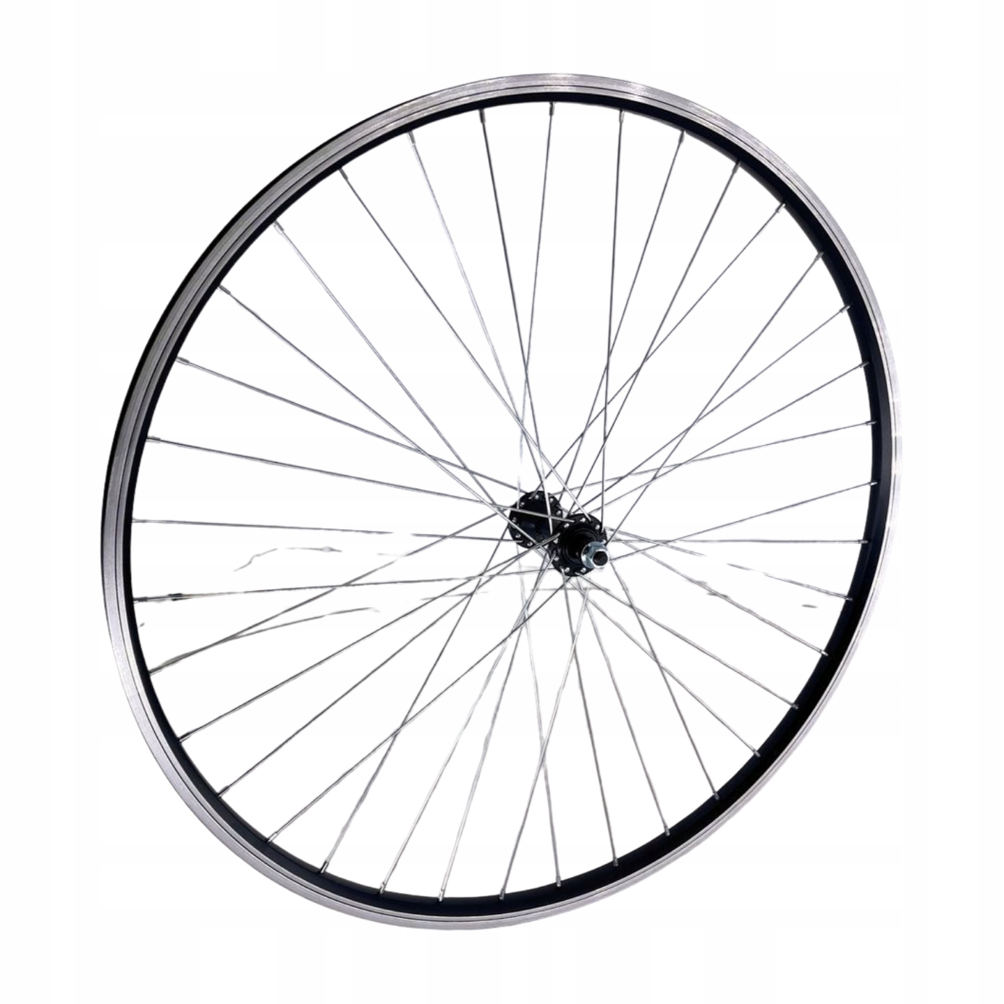 Koło 28 przód O/al V-br czarna, P/al Ag Motors GL-B40F 36h nakrętki