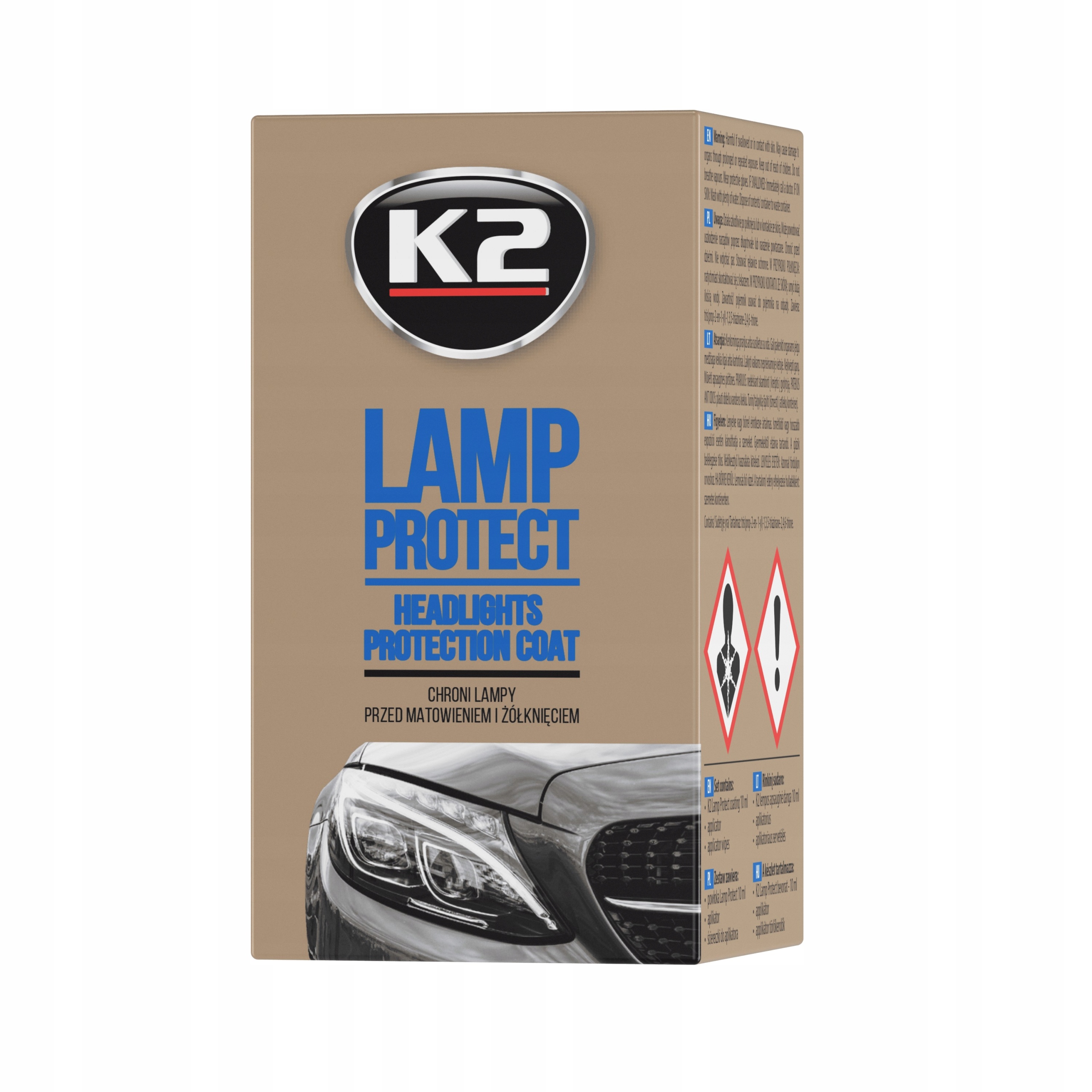 K2 LAMP PROTECT POWŁOKA OCHRONNA NA LEFREKTORY Z APLIKATOREM ZESTAW 10 ML Numer katalogowy producenta K530