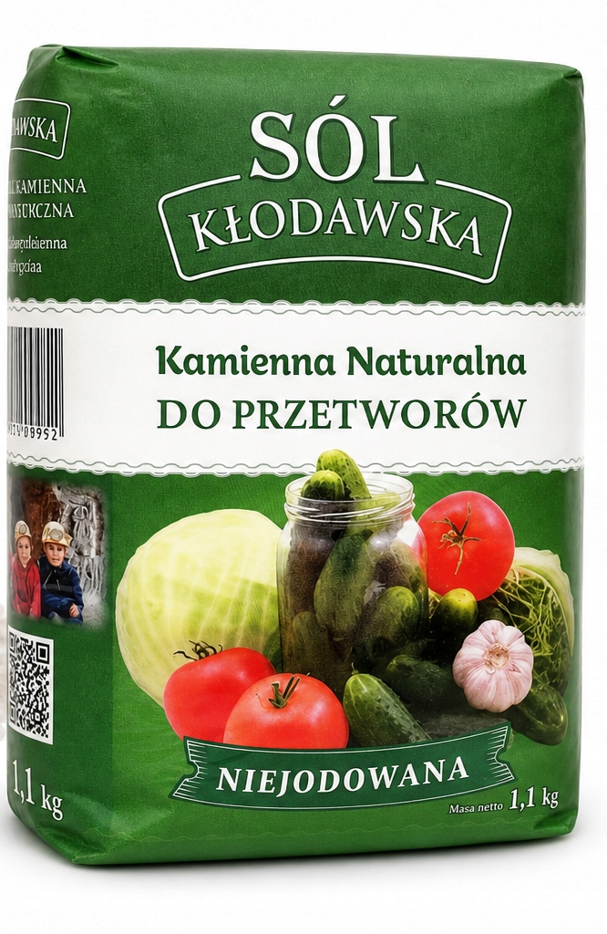 Sól kłodawska niejodowana 1,1kg- Fundacja Braterska
