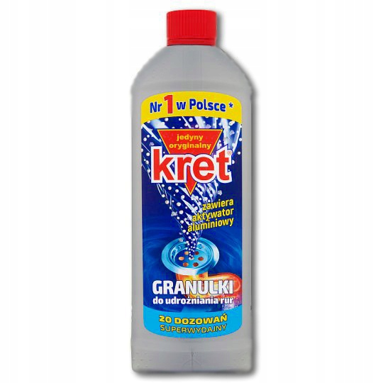 

Kret Granulki Do Udrożniania Rur 400g