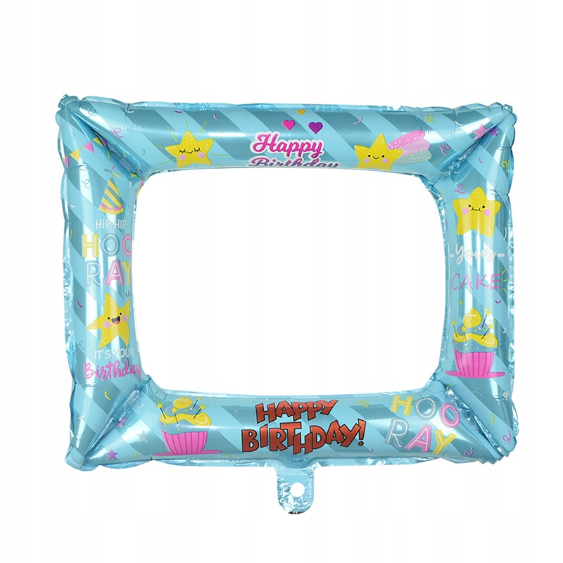 BALON RAMKA URODZINOWA FOTOBUDKA SESJA - blue Producent Inna