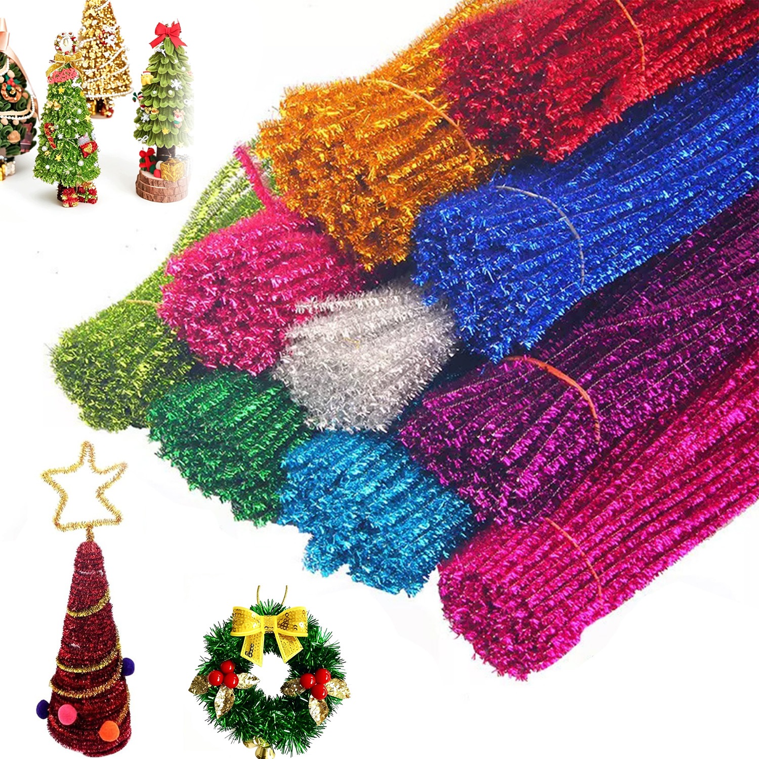 Sada Floristických Nadýchaných Kreativních Drátků Pro Zdobení Diy