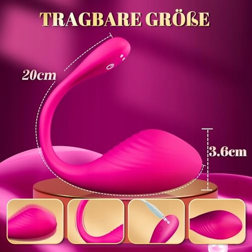 APP VIBRATOR Wibrator Dla Kobiet Z 9 Trybami Wibracji Zabawka Dla Par — miniatura 4