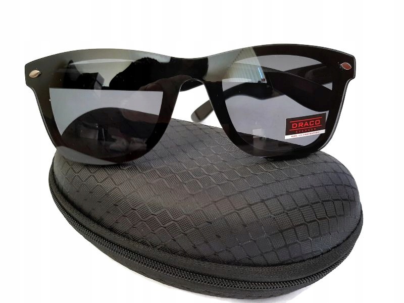 

Okulary Przeciwsłoneczne Nerdy czarne UV400 Zestaw