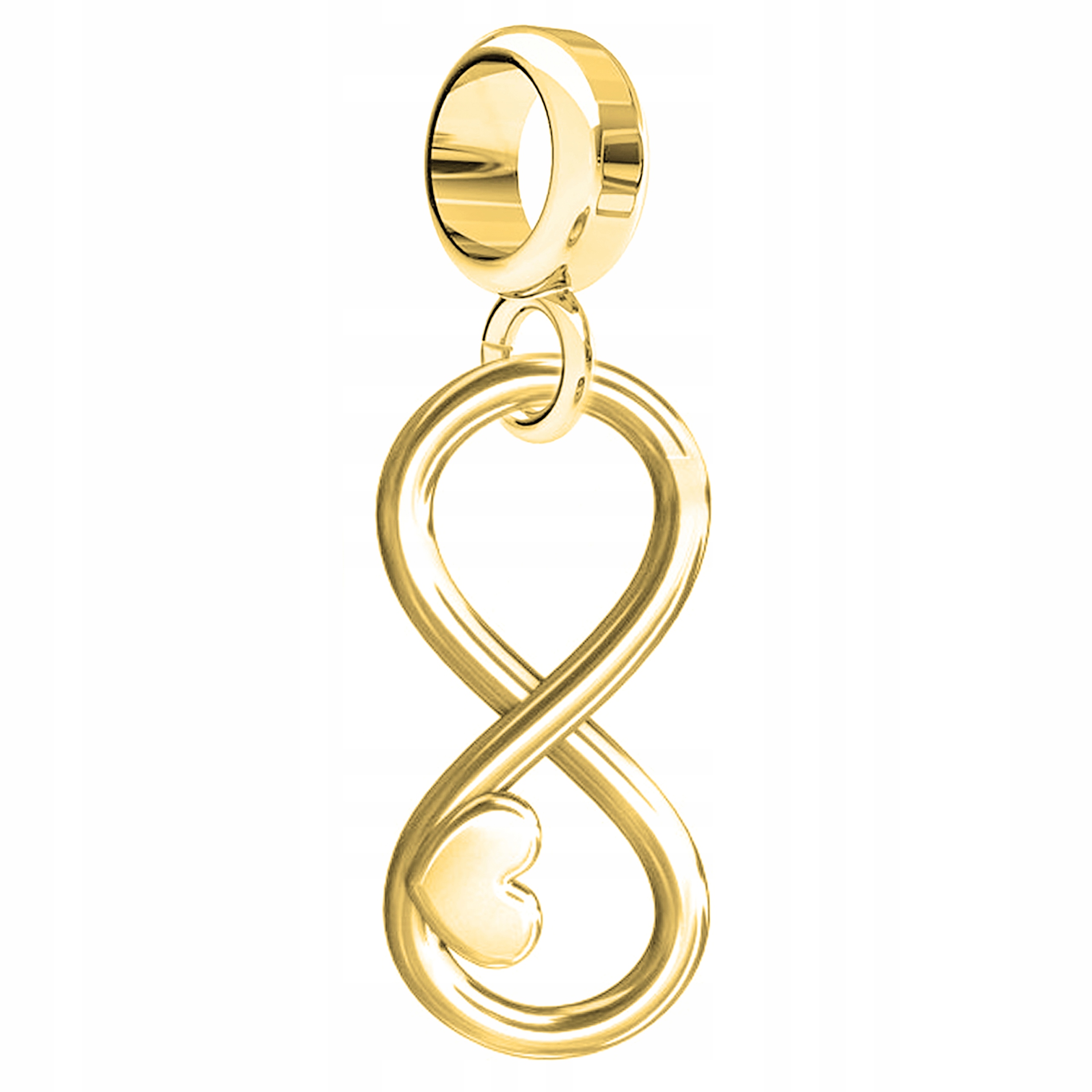 Zlaté přívěsky s nekonečnem Symbol nekonečna Srdce Stříbro 925