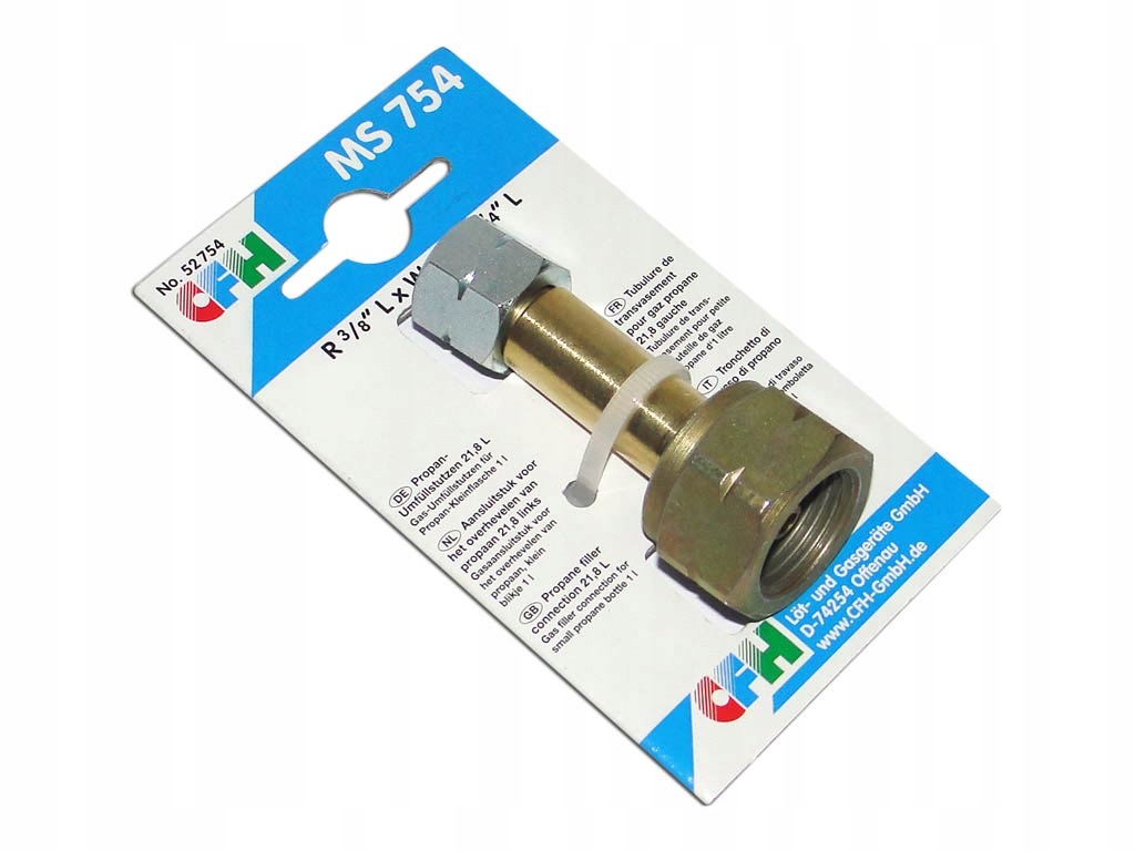 PRZYŁĄCZE ADAPTER DO NAPEŁNIANIA BUTLI TURYSTYCZNEJ GAZEM PROPAN