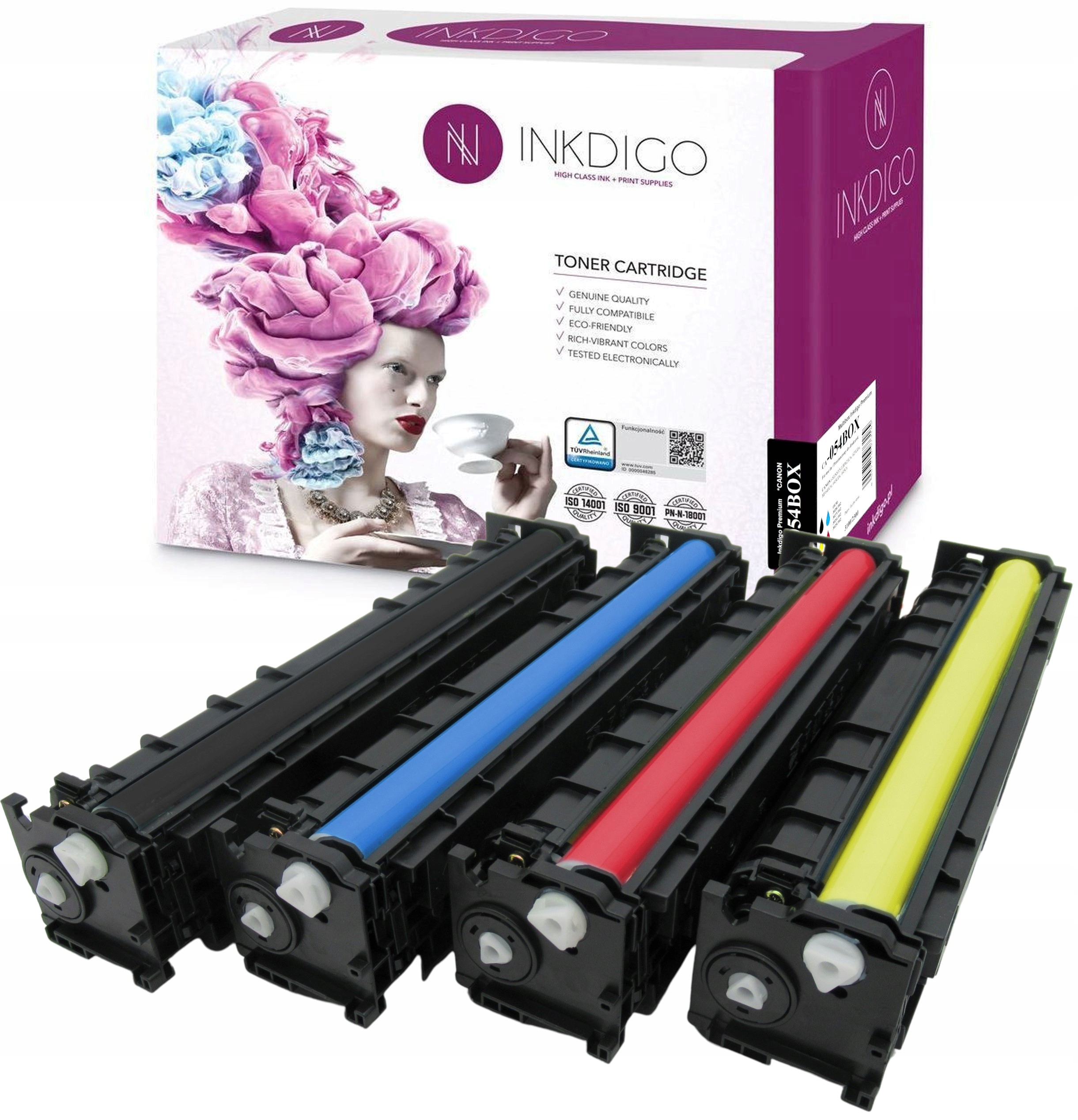 

4x Toner Inkdigo Do Canon CRG054 LBP621Cw LBP623Cd