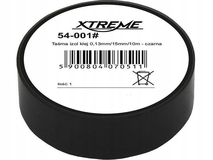 

Taśma izolacyjna czarna 0,13mm/15mm/10mb