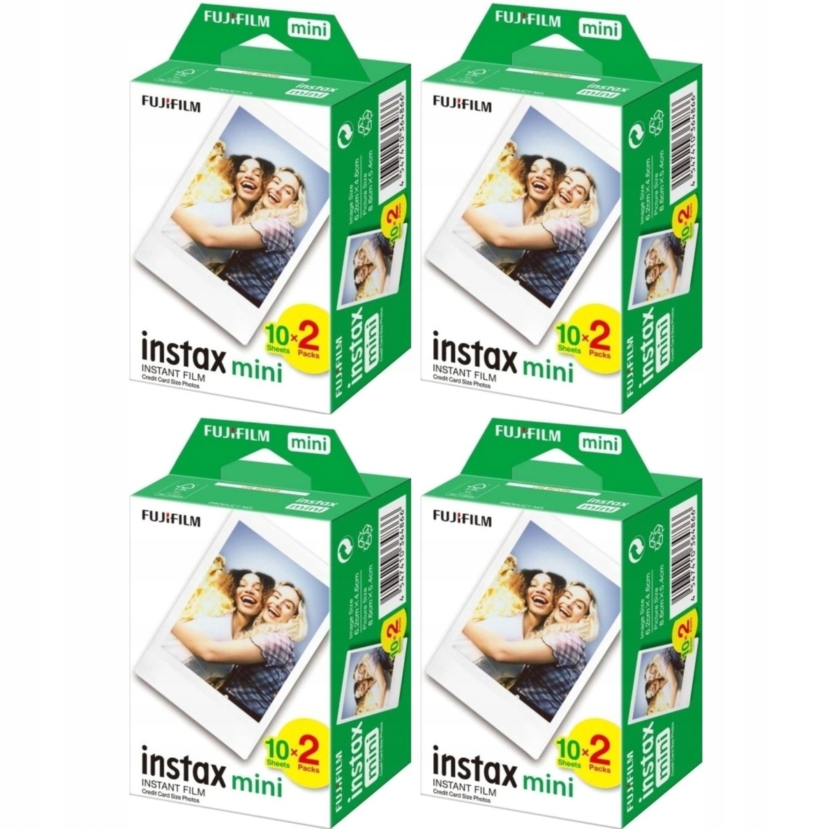 80 zdjęć Fujifilm Instax Mini Glossy wkład do Mini 11/12/Evo/LiPlay