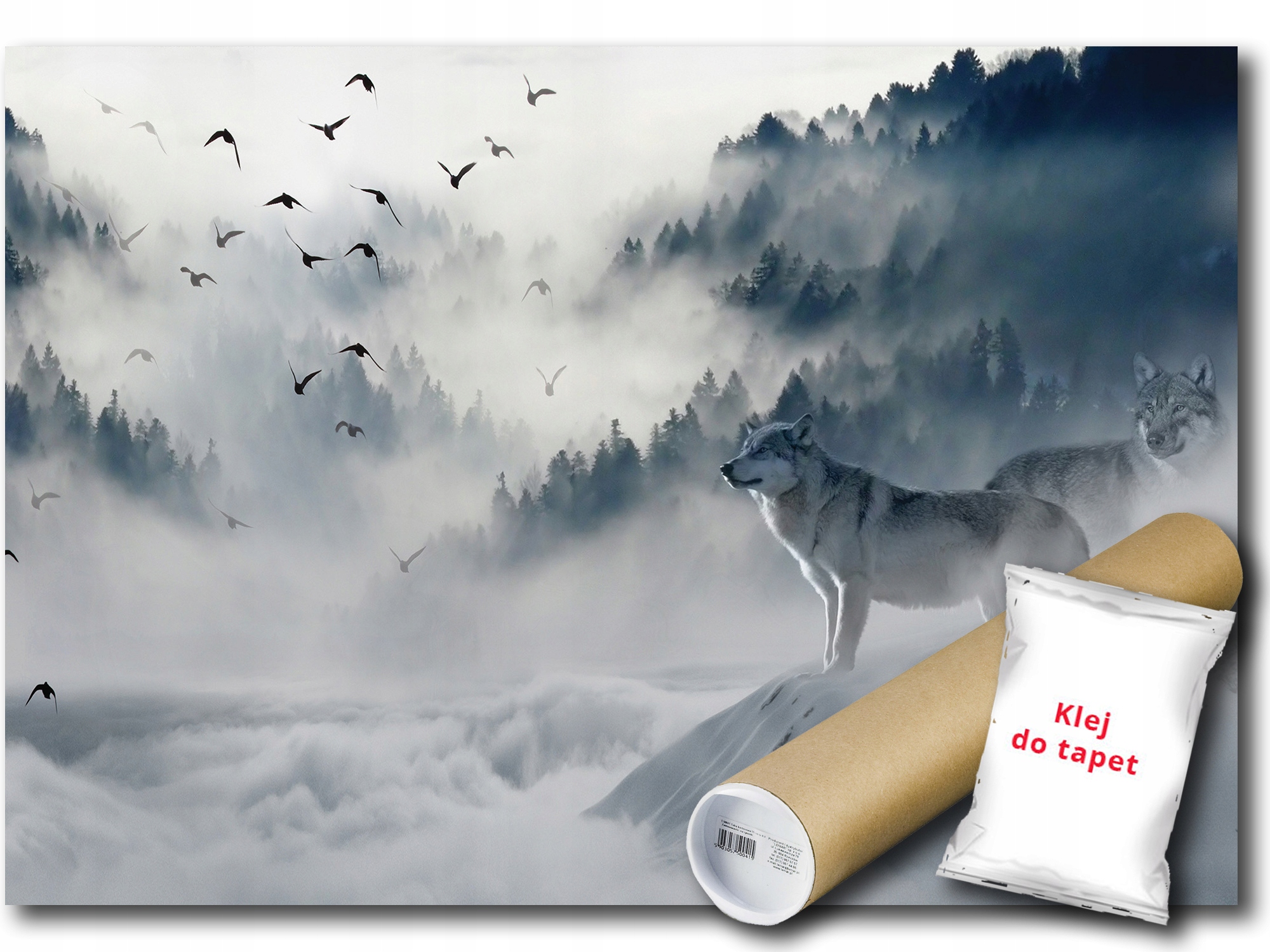Fototapeta Vliesová Les Zima Ptáci VLCI 312x219