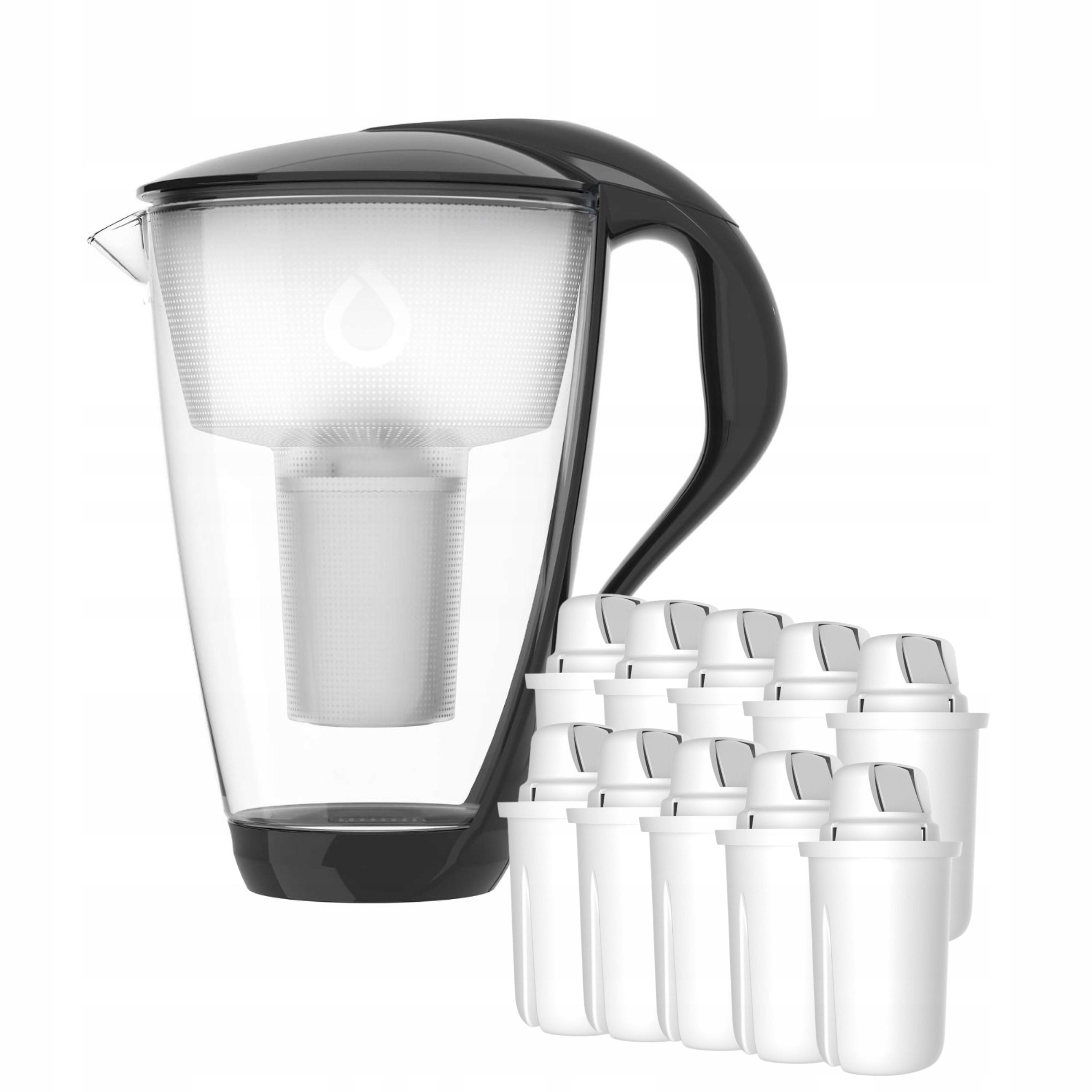 Dzbanek Szklany Dafi Led Crystal 2,0L+10 Wkładów