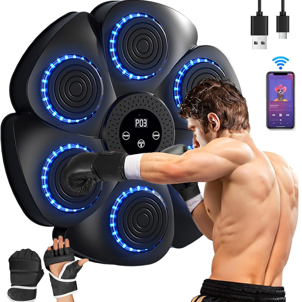 Trenażer Do Boksu Tablica Muzyczna Maszyna Bokserska Treningowa Bluetooth