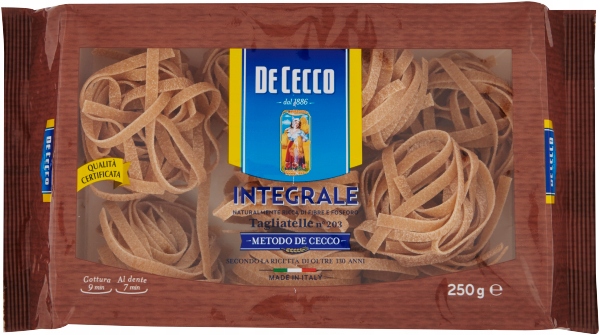 Levně 5X De Cecco Tagliatelle Integrali 250 Gr těstoviny celozrnné italský