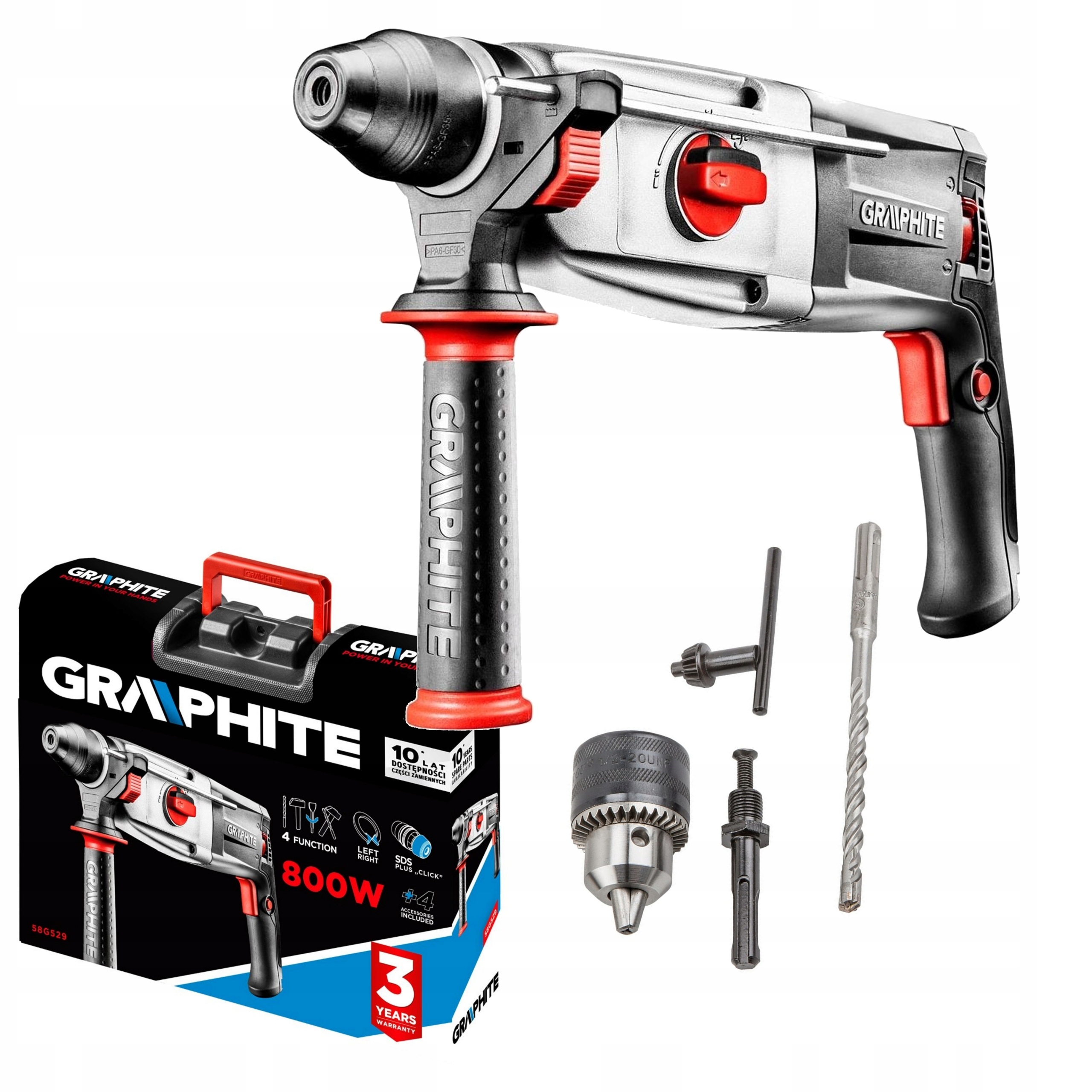 

Młotowiertarka SDS+800W Graphite 58G529 Wiertarka