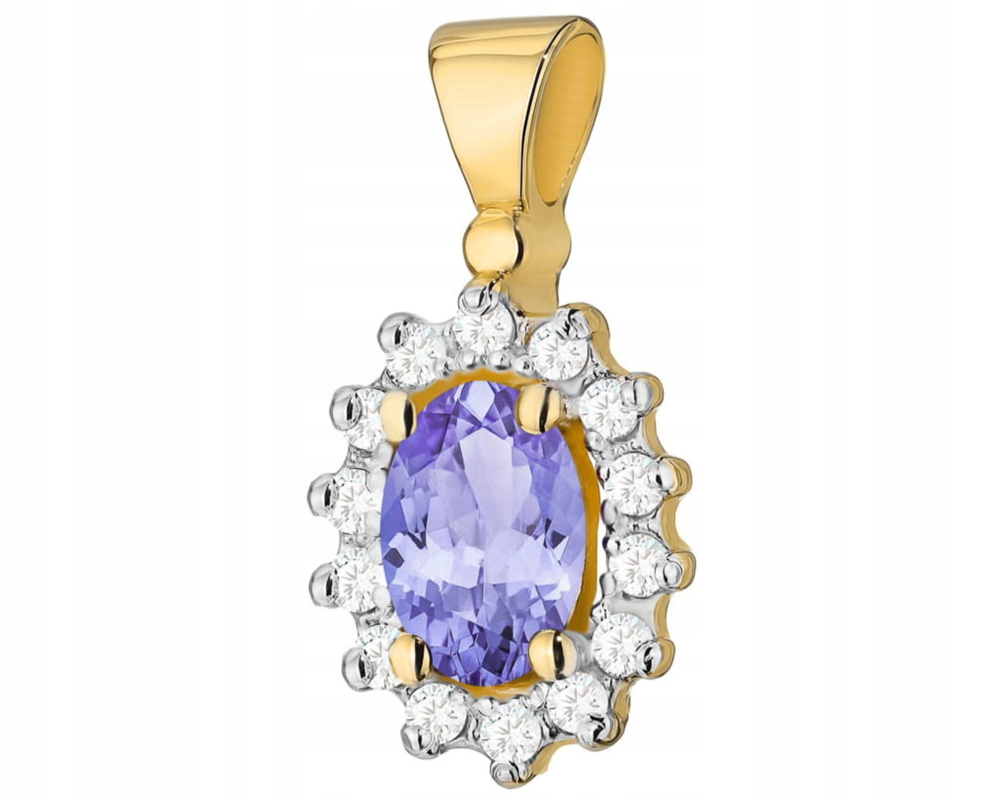 Zlatý Přívěsek S Brilianty A Tanzanitem 585 Dárek