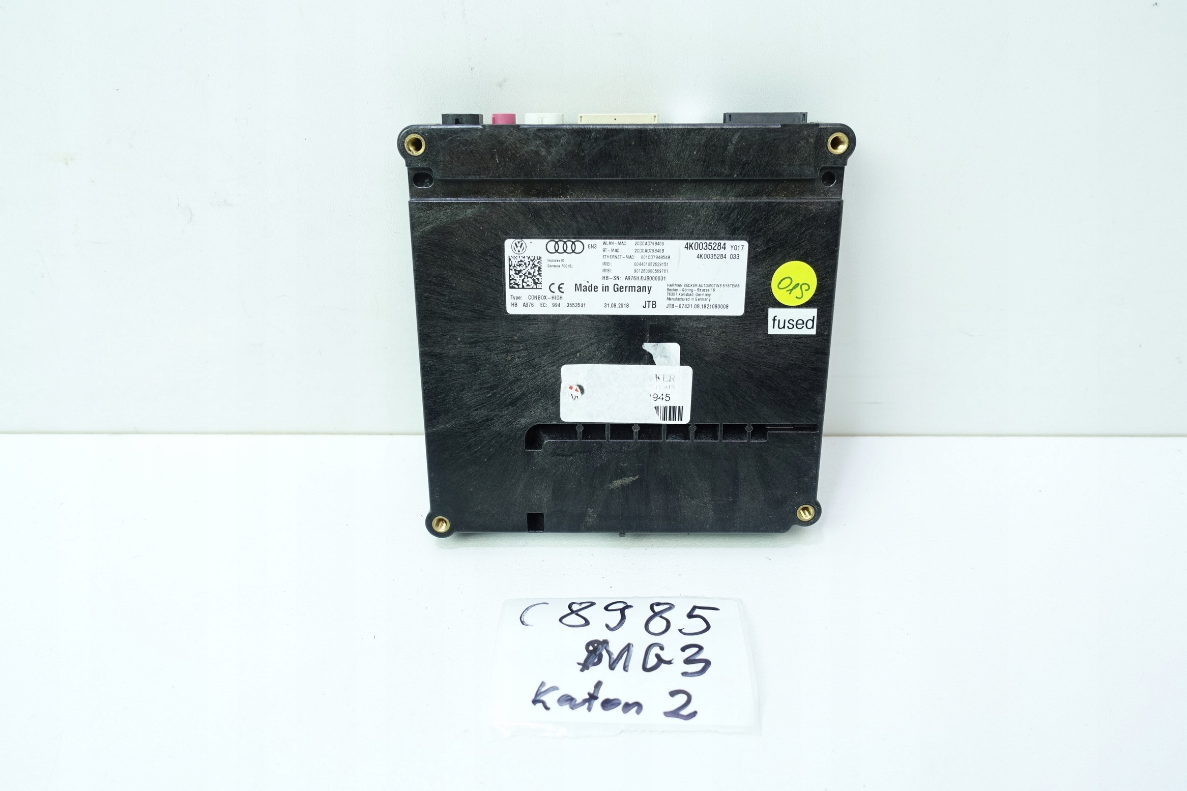 module control unit WZYWANIA POMOCY SOS 4K0035284