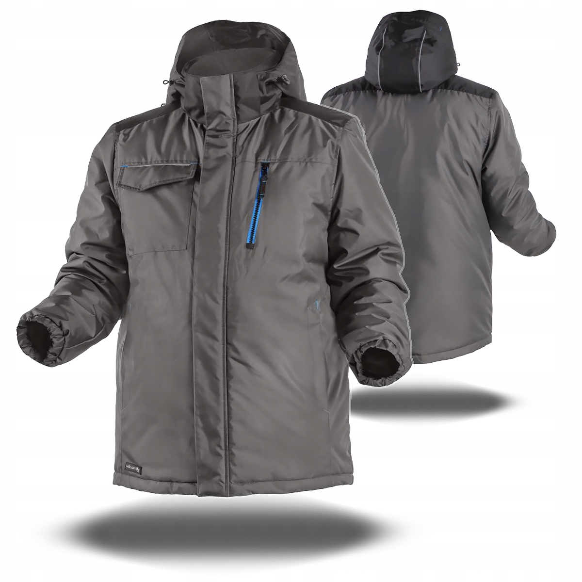 Zimní Bunda Zateplená Pracovní s kapucí Voděodolná