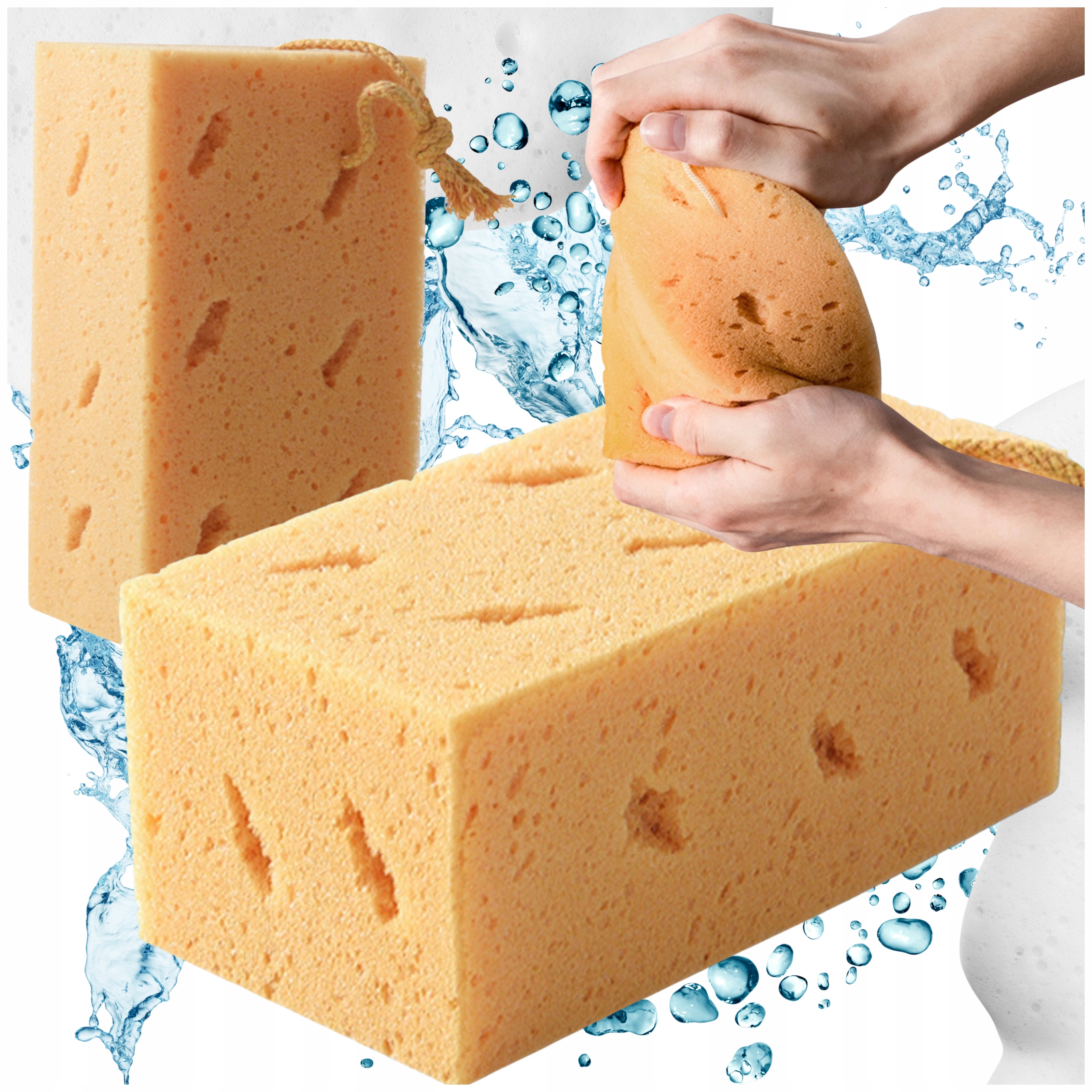 Profesjonalna Gąbka do Mycia Auta Samochodu Chłonna i Bezpieczna Car Sponge