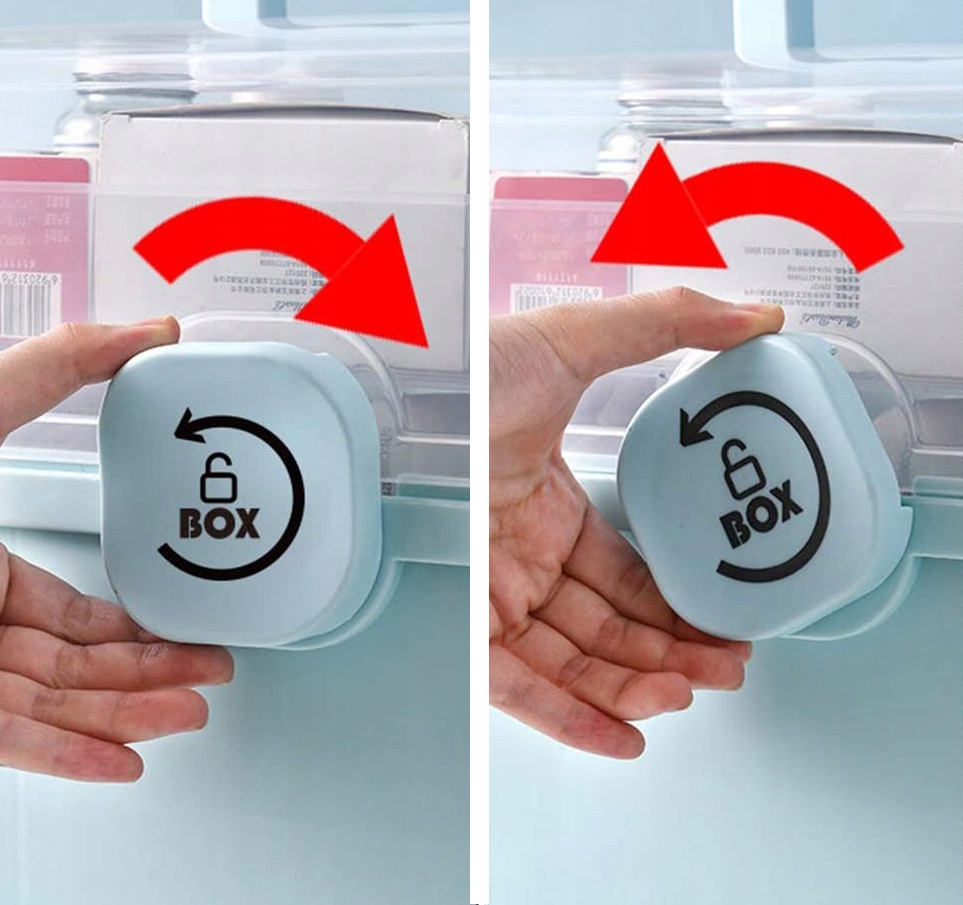 Apteczka Pojemnik Organizer Przechowywanie Leków Trzy Poziomy Składana Liczba przegródek na dobę 5