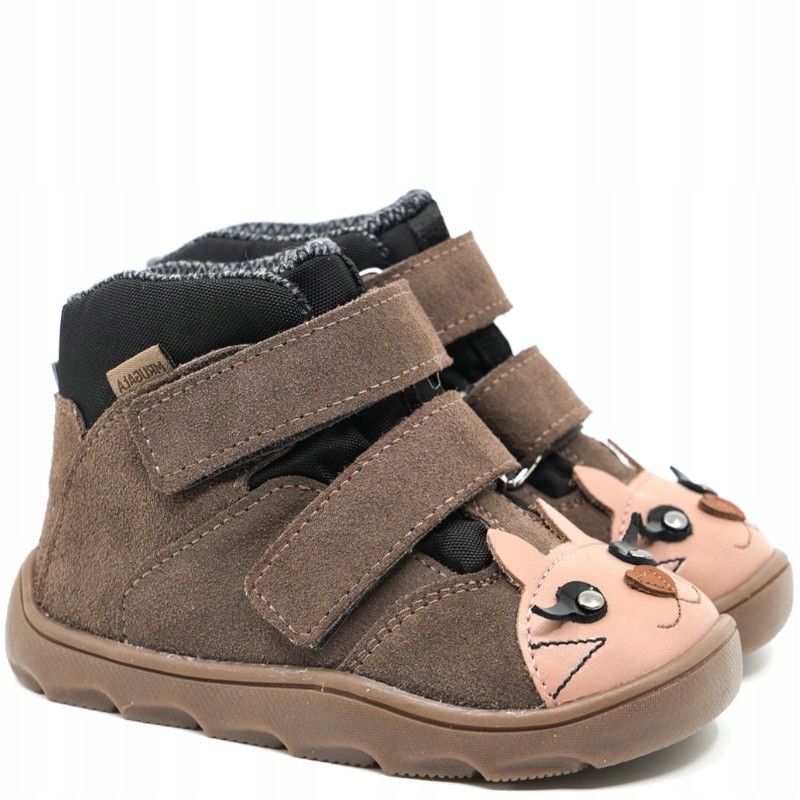Mrugała Neko Kitty Grey 6224/6-84 trzewiki barefoot z membraną 30