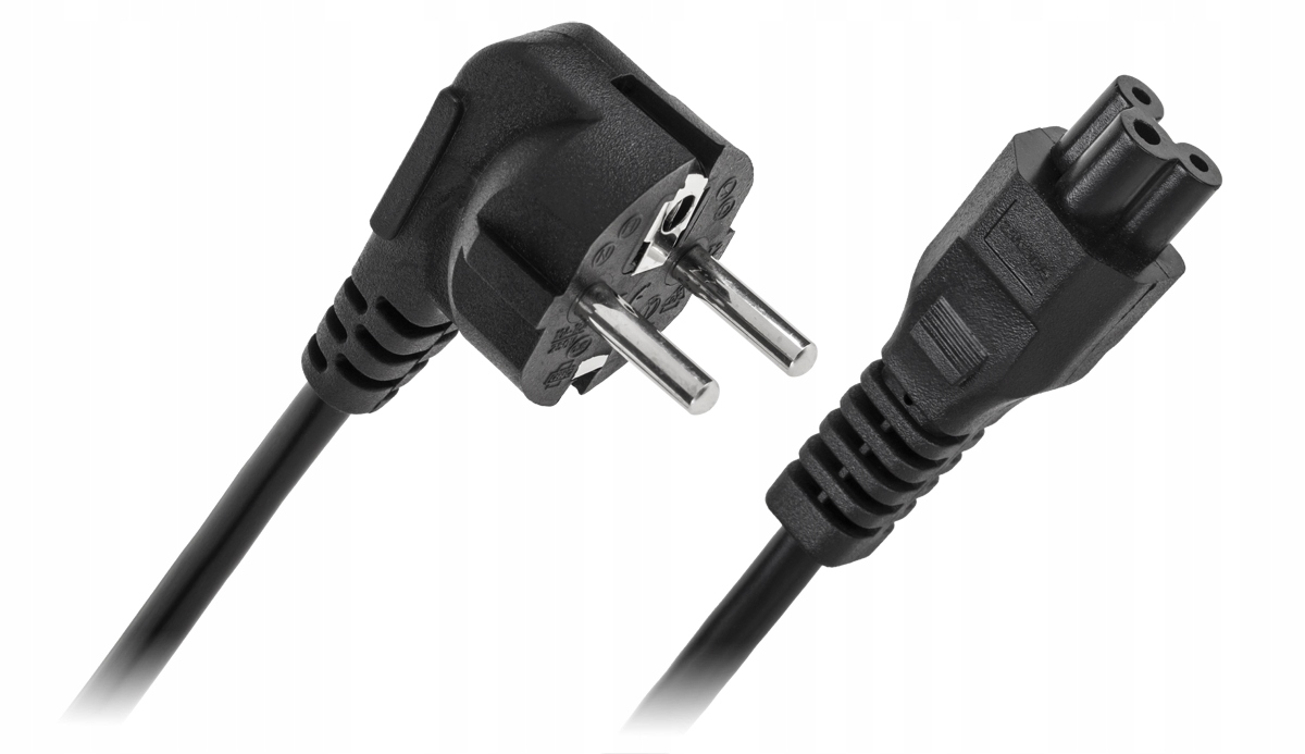 Kabel zasilający do laptopa (koniczynka) (3x0,75) 1,8m Lechpol