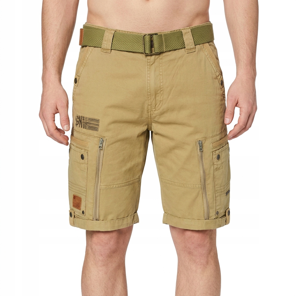 Kraťasy pánské Geo Norway ke kolenům bavlněné na léto do hor pohodlné