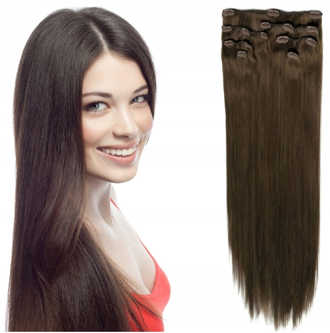 

Włosy Doczepiane Clip-in Doczepy Gęsty Zestaw 150g