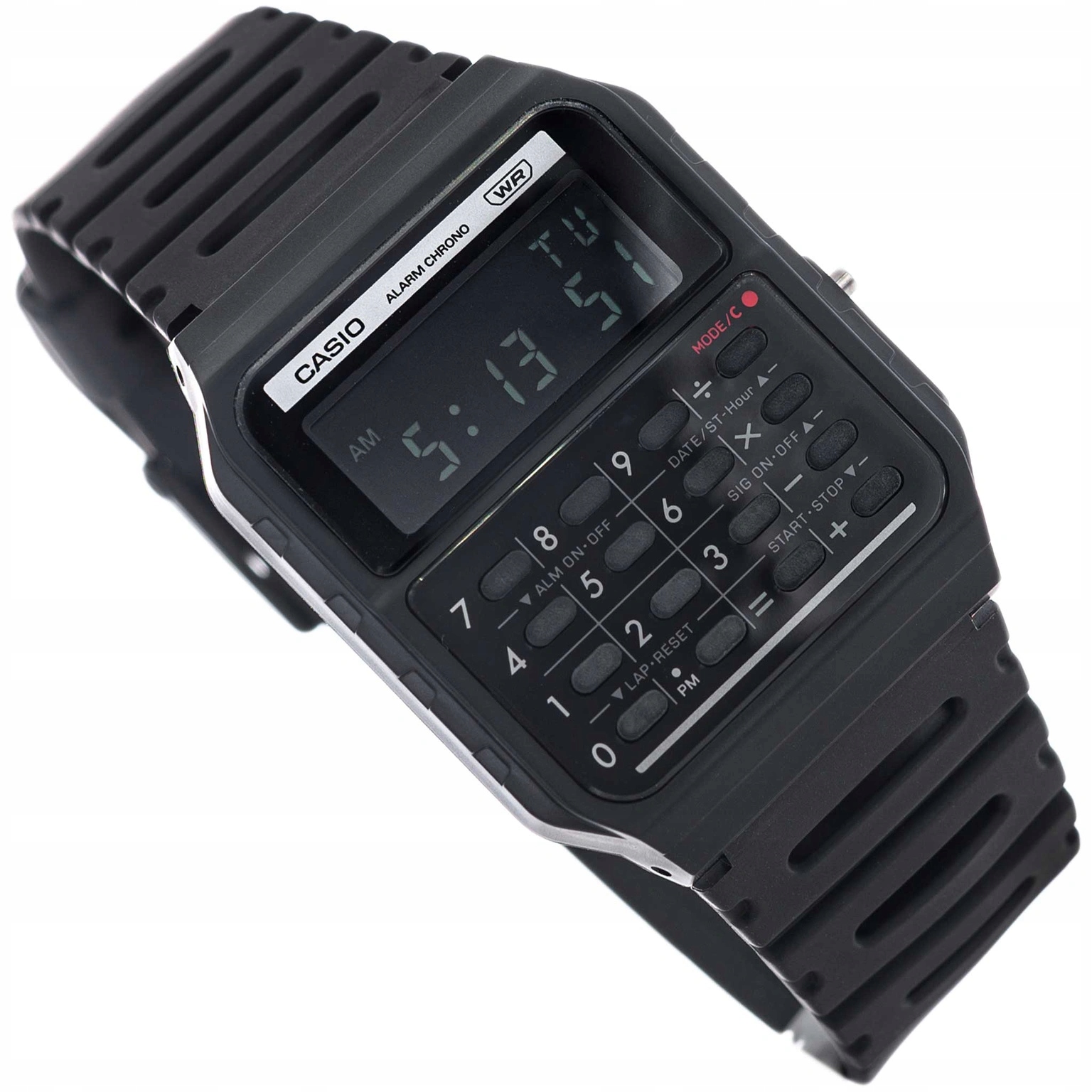 Pánské Hodinky Casio Vintage CA-53WB-1BEF Černé S Kalkulačkou Na Řemínku