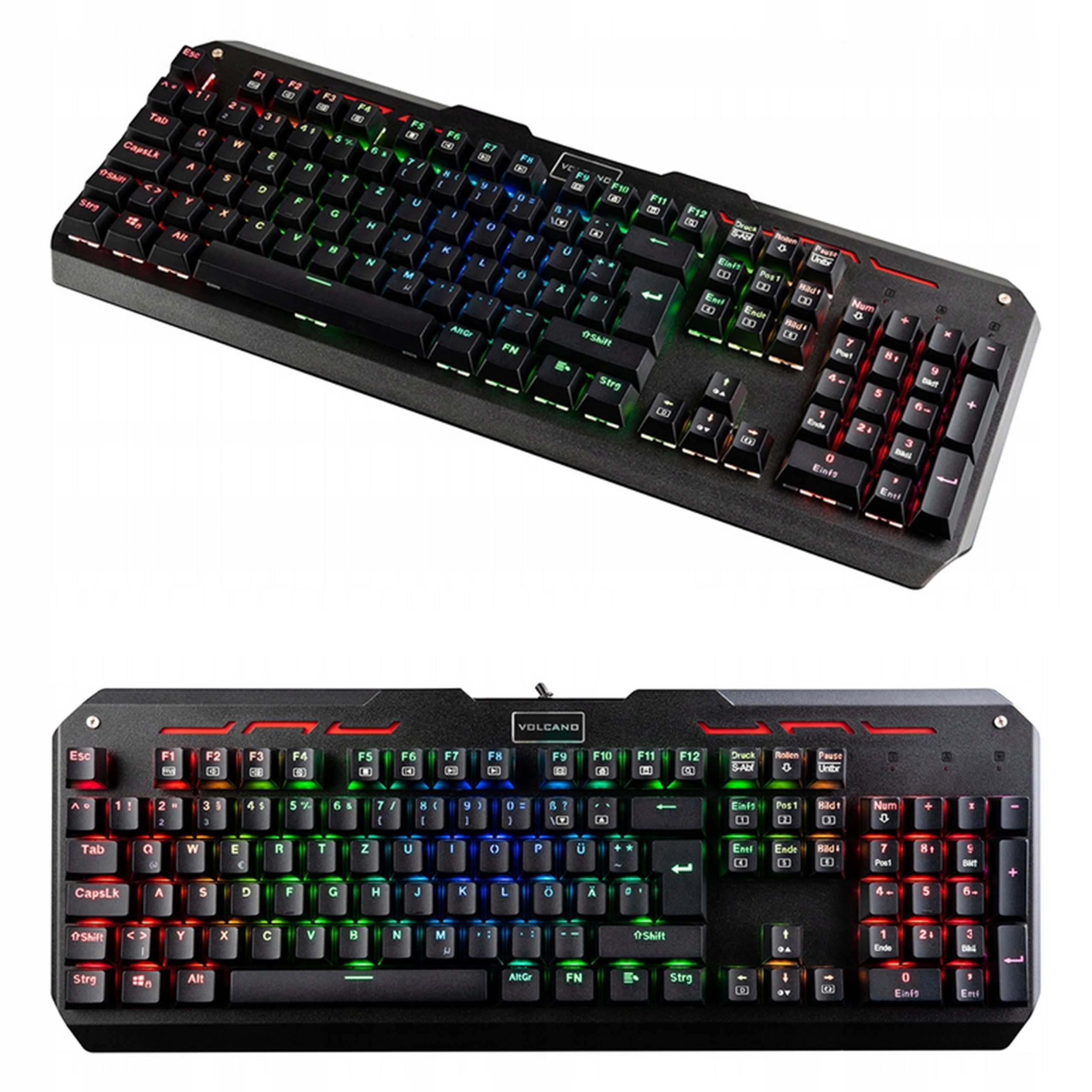 Mechanická klávesnice Modecom Volcano Hammer Rgb podsvícená Outemu Brown