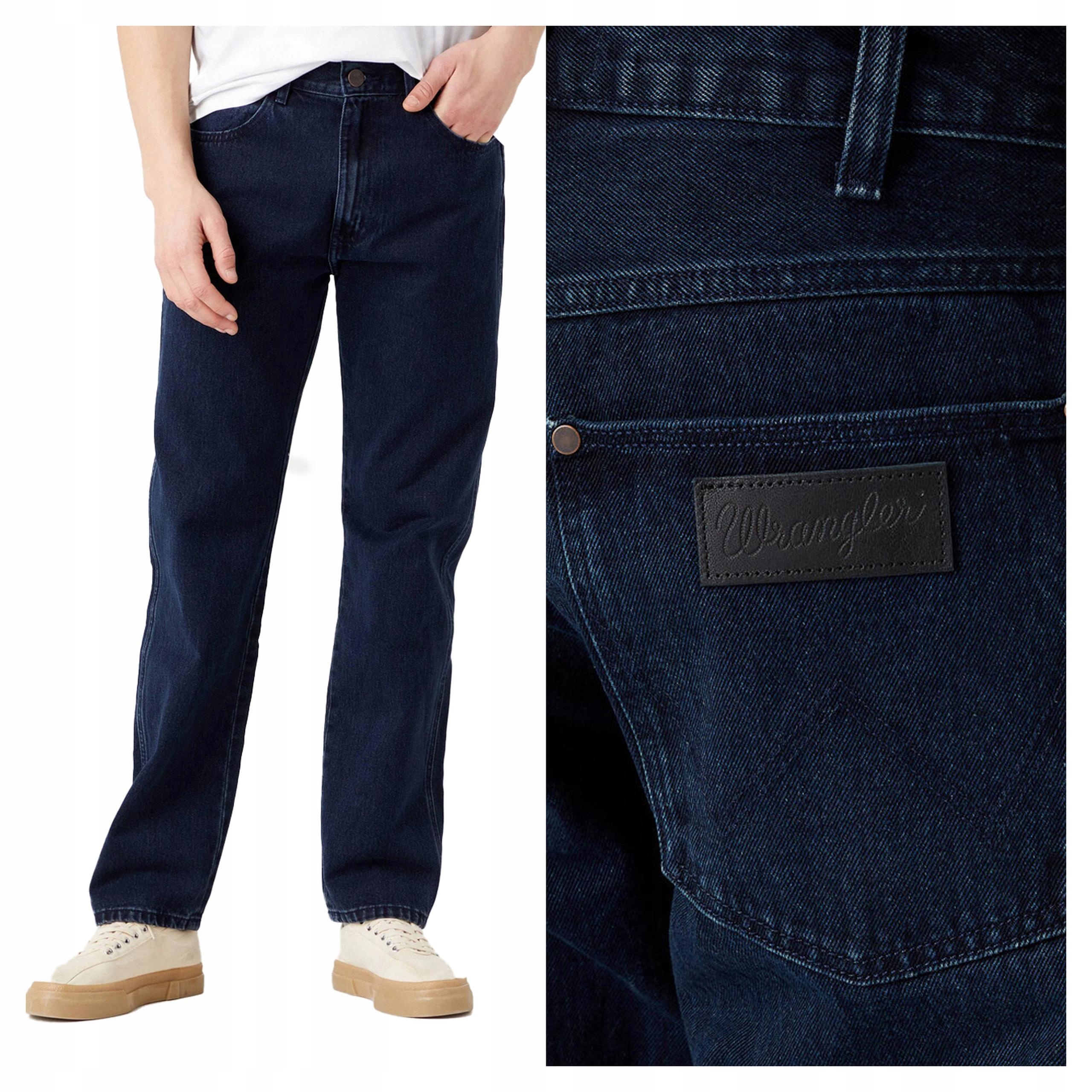 Pánské jednoduché džínové kalhoty Wrangler Frontier 31/32